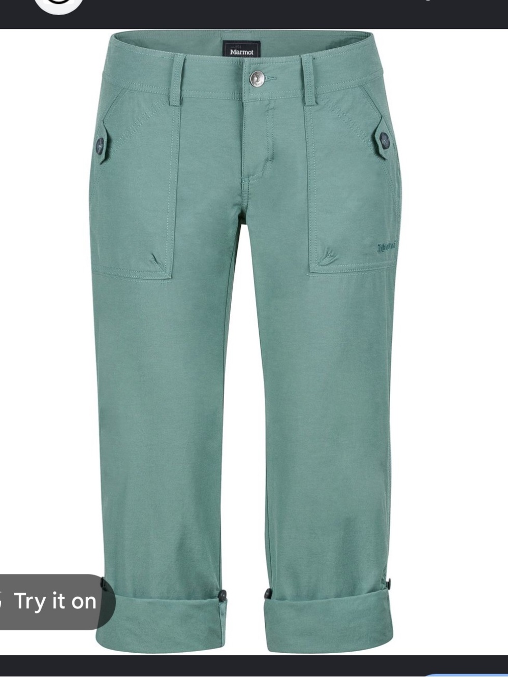 Marmot Women’s Outdoors Ginny Hiking Pants Teal Convertible Length